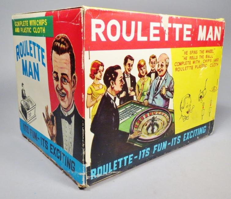 Vintage Plaything Roulette Man, Original Box (1 of 9)