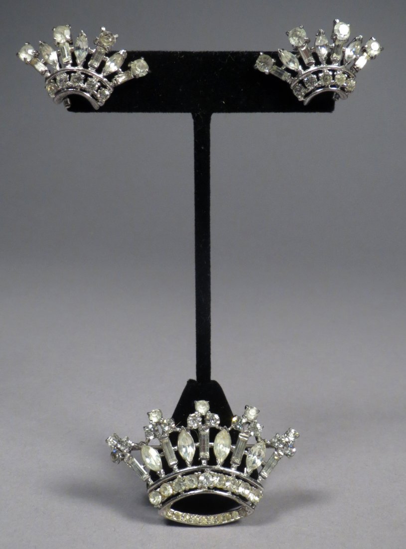 1946 Sterling Trifari Alfred Philippe Brooch/Earrings (1 of 7)