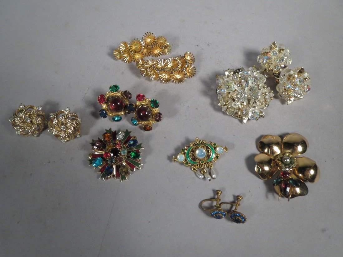 1950s/60s Designer Costume Jewelry Lot, Florenza, Vendo (1 of 10)