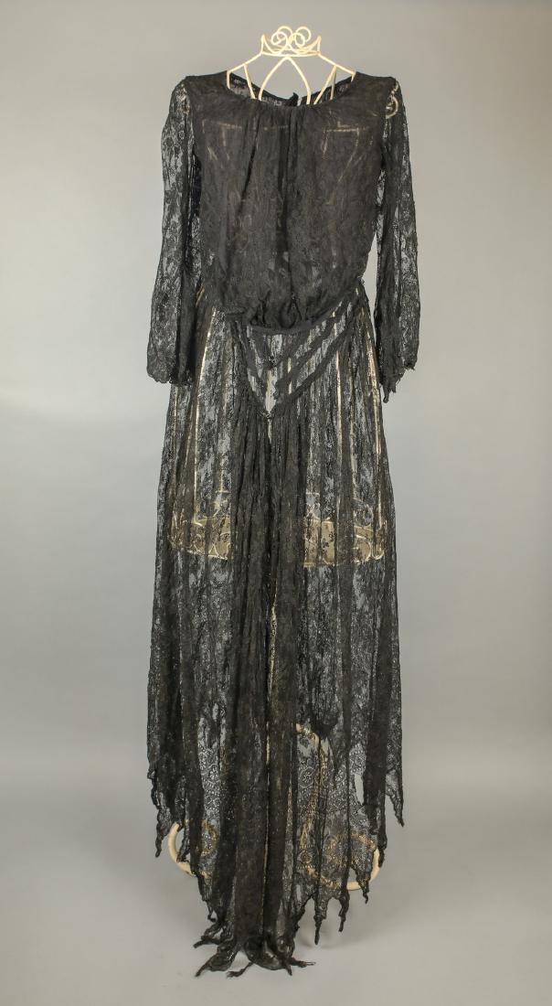 Victorian Mourning Lace Dress