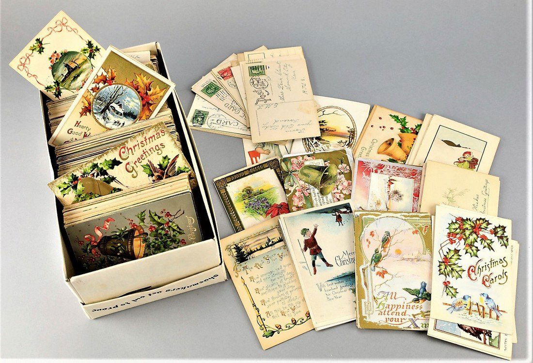 Antique Lot, Christmas & New Years Postcards, Tuck (1 of 4)