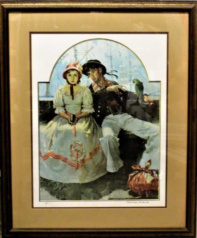 Norman Rockwell Artist Signed AP The Yarn Spinner (1 of 6)