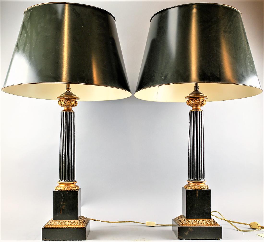 Pair Of French Tole Lamps (1 of 3)