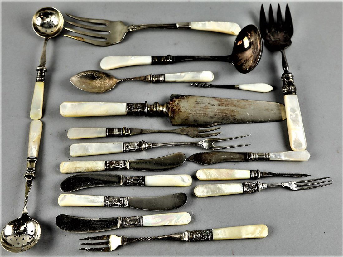 18 Piece Lot, Sterling Hutton, Sheffield, Utensils (1 of 6)