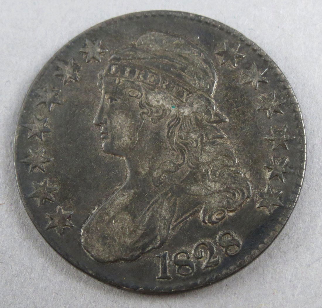 1828 Half Capped Bust.: 1828 Half Capped Bust. Please refer to photos for condition.