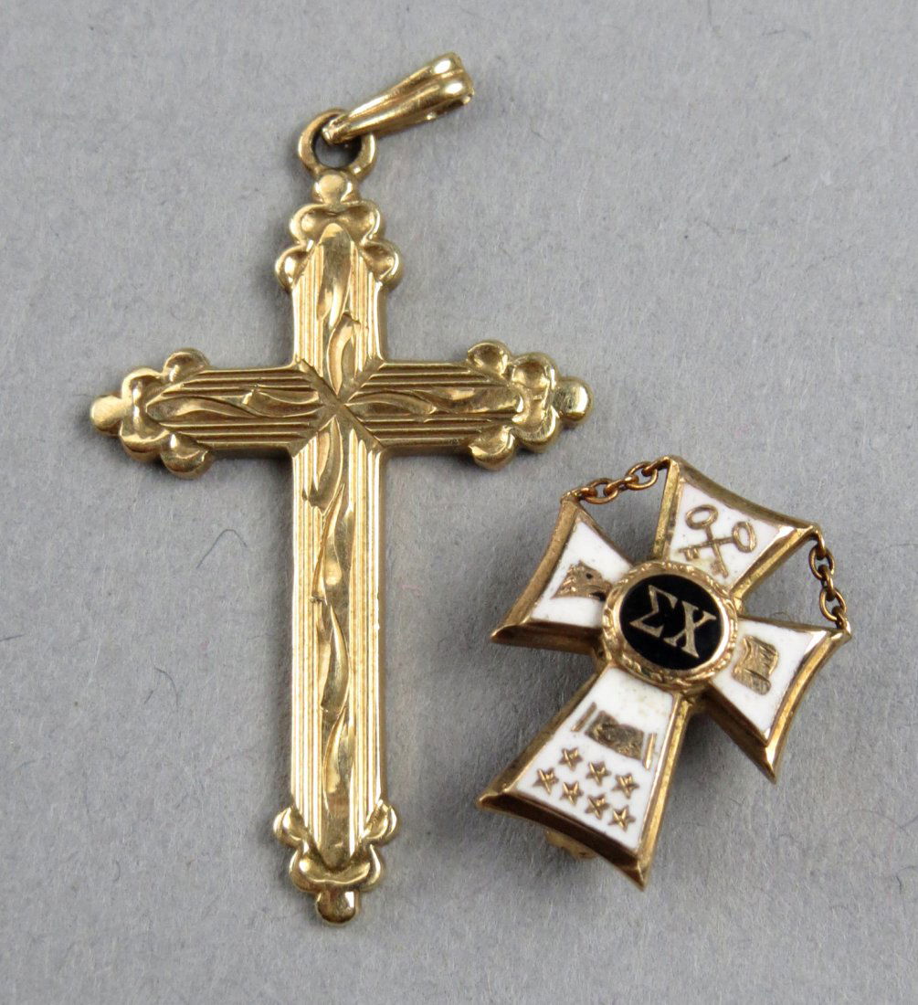 Vintage 14K Gold Crosses (1 of 6)