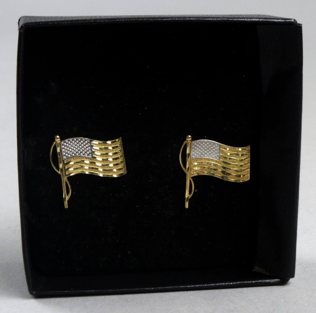 Michael Anthony 14K Gold American Flag Pin (1 of 7)