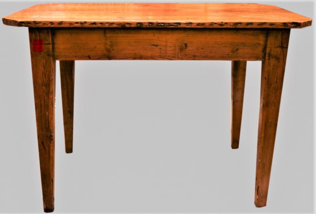 Antique English Knotty Pine Wood Table (1 of 5)