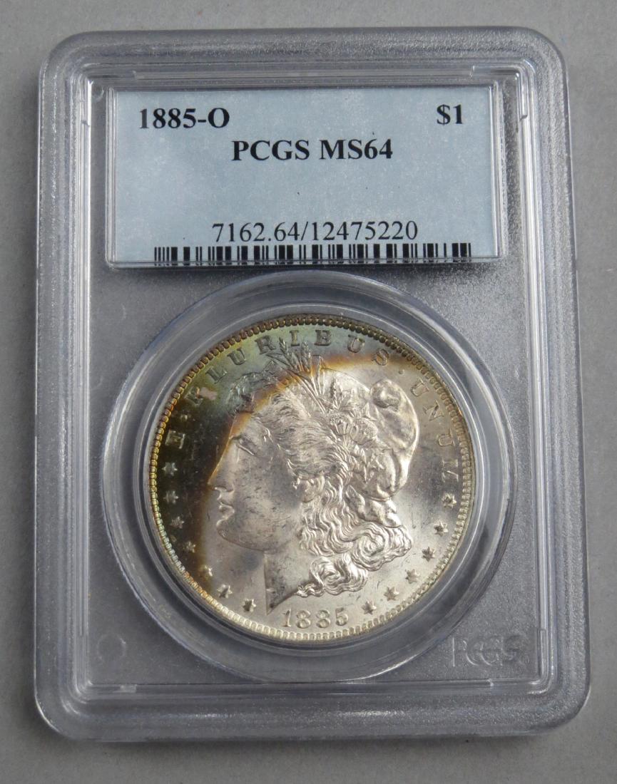1885 O MS64 Morgan PCGS Graded Toned (1 of 2)