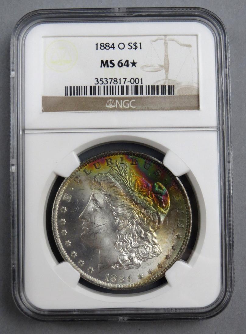 1884 O MS64 Morgan NGC  Graded Toned (1 of 4)
