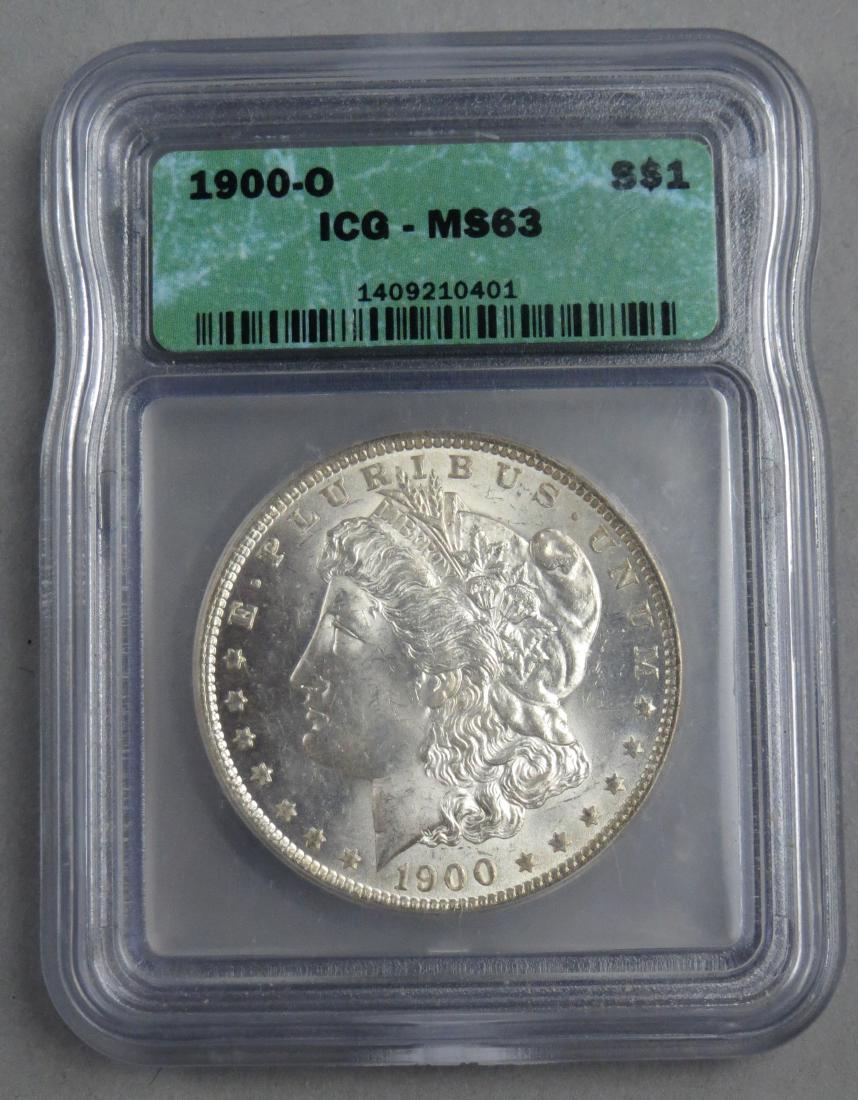 1900 O MS63 Morgan Silver Dollar ICG Graded (1 of 2)