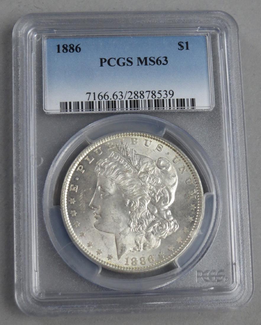 1886 Morgan MS63  PCGS Graded (1 of 3)