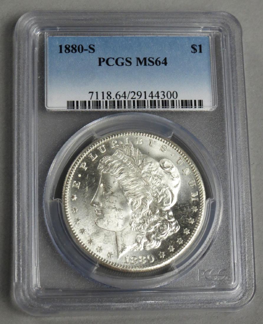 1880 S Morgan SIlver Dollar MS64 PCGS Graded (1 of 2)