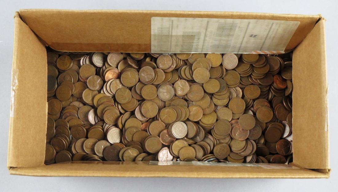 Huge Lot of Pennies Mostly Wheat, Unsearched Over 10 LB (1 of 5)