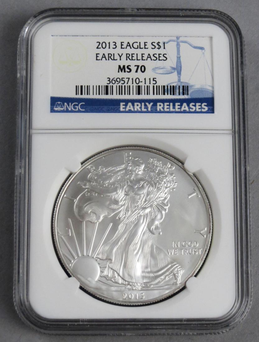 2013 MS70 Silver Eagle NGC Graded Early Release (1 of 2)