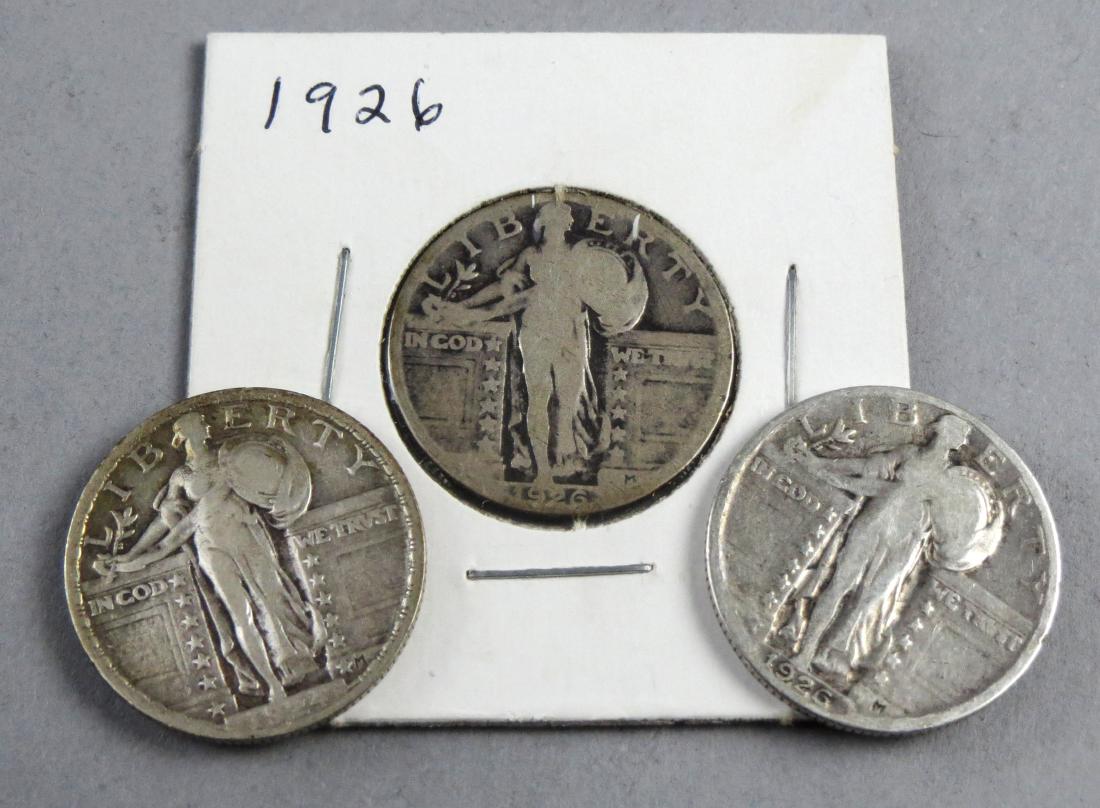 Lot of 3 Standing Liberty Quarters 1926 & 1926 (1 of 3)