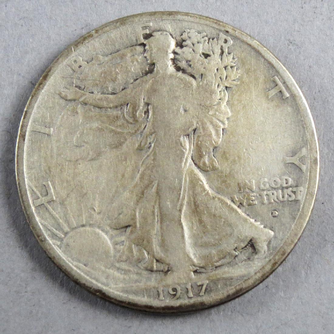 1917 Walking Liberty Half Silver Dollar (1 of 2)