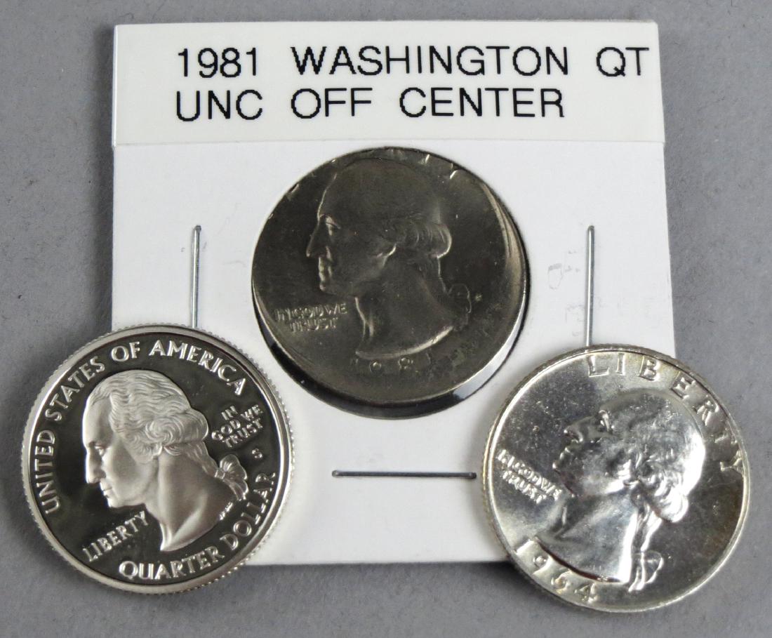 Lot of 3 Washington Quarters Error & Cameo (1 of 2)