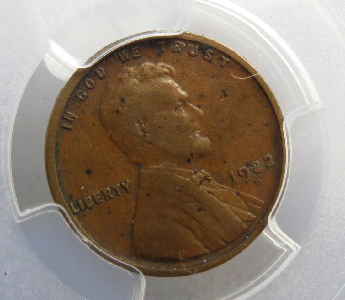 1922 D Penny PCGS VF30 1C: Graded 1922 D Wheat Penny, VF30, graded and encased by PCGS