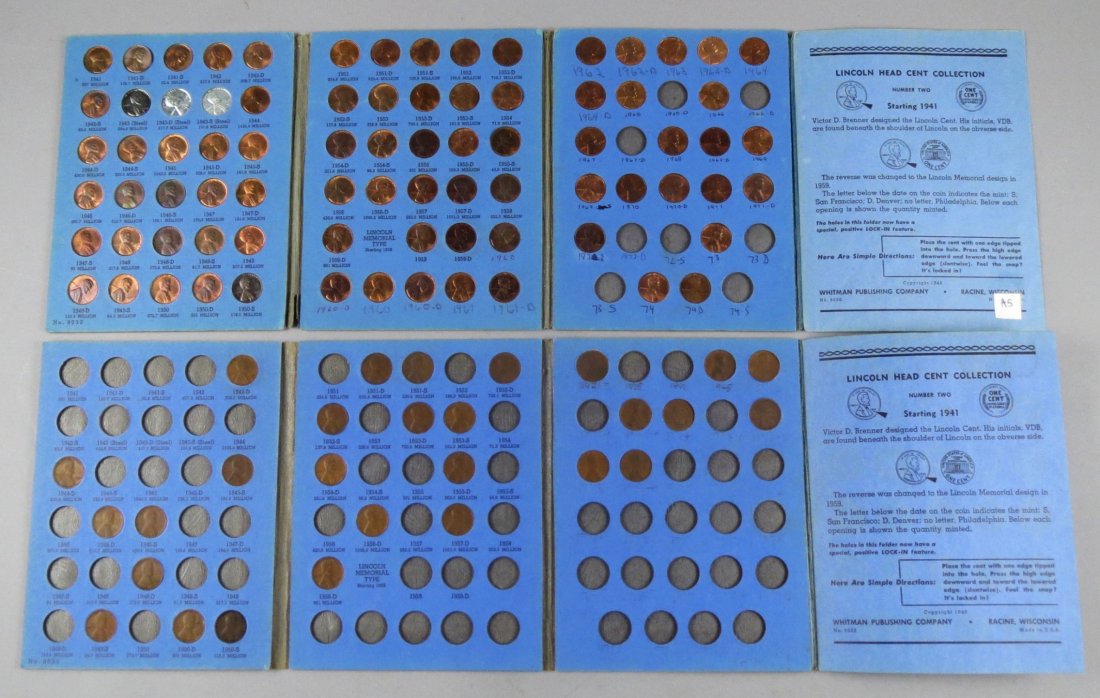 2 Whitman 9004 Lincoln Head Cent Books 1941 (1 of 6)