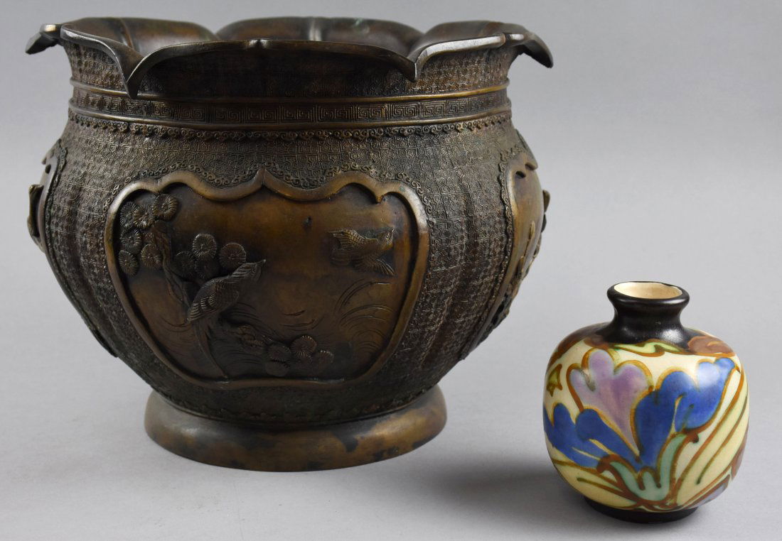 Vintage Vase Lot Japanese Bronze Cm Bergen May 26 2019