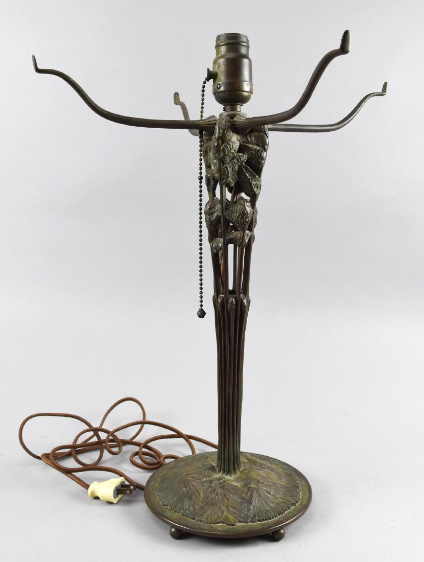 Tiffany Style Bronze Fern Lamp Base Lot 0095 Raisal Estate Tiffany Style Bronze Fern Lamp Base