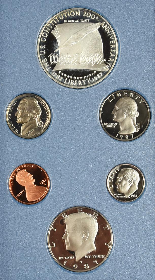 1987 Proof Prestige Set, Featuring a Silver $ (1 of 6)