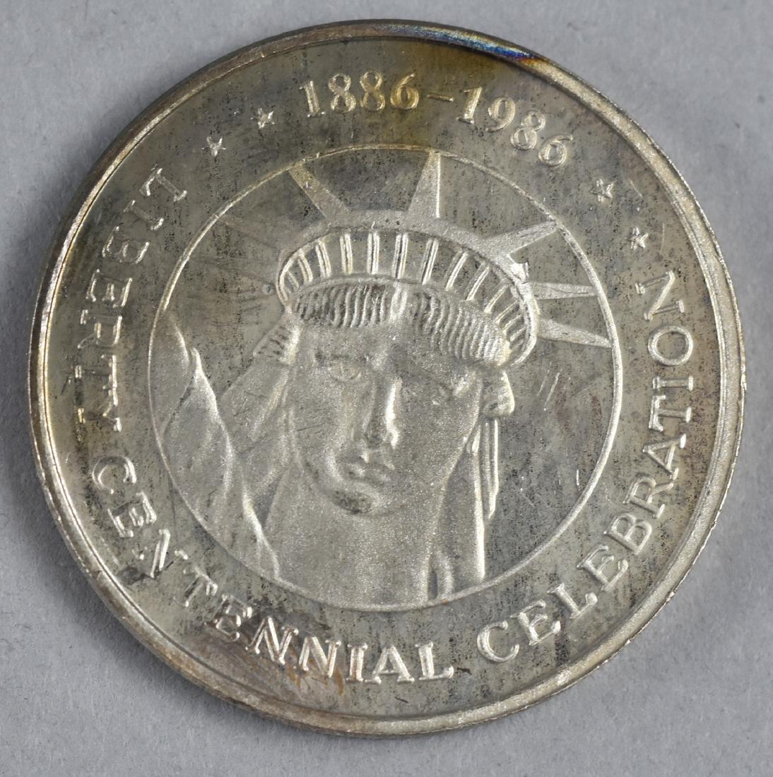 1986 Silver Trade Unit Silver Round; Liberty Centennial (1 of 3)