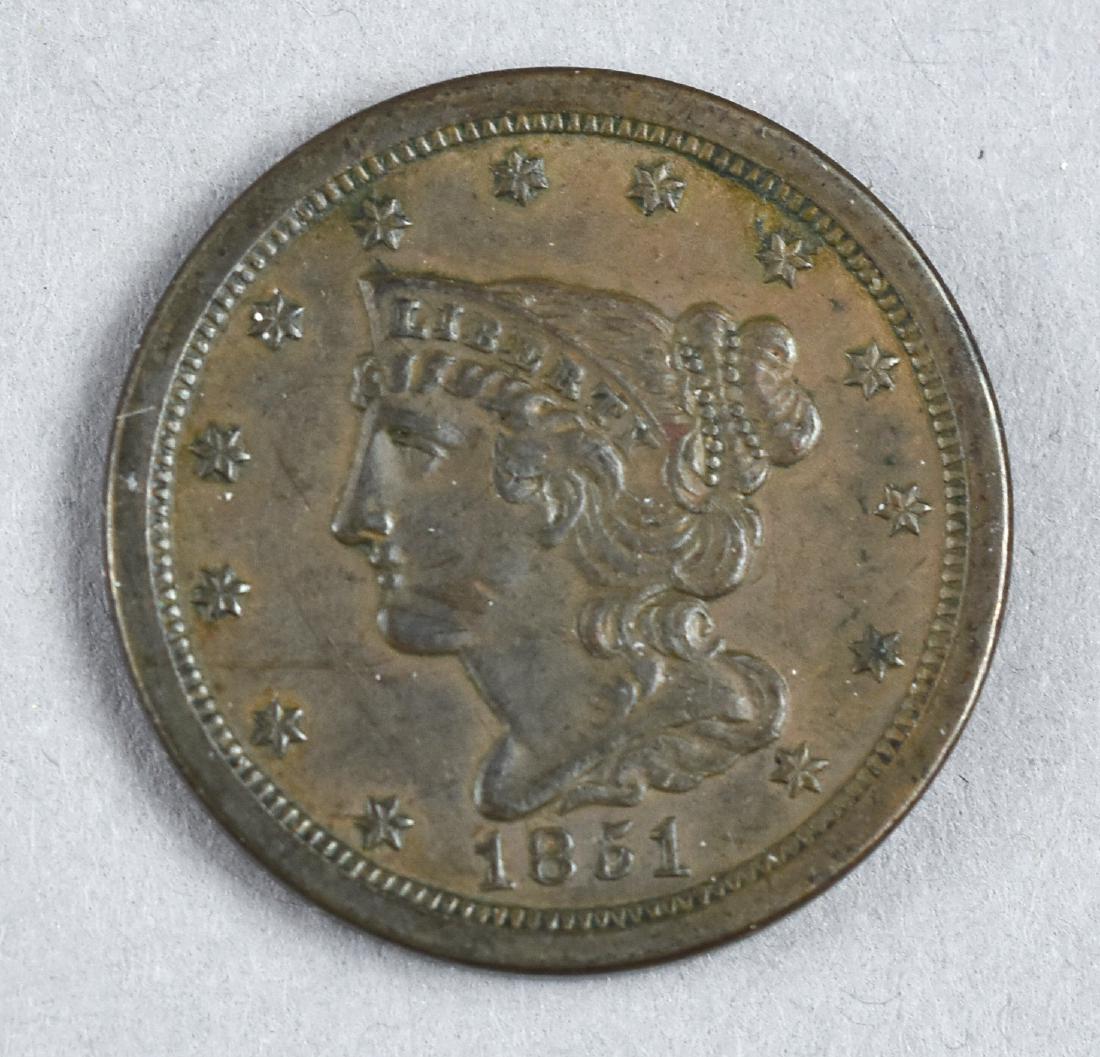 1851 Half Cent (1 of 3)