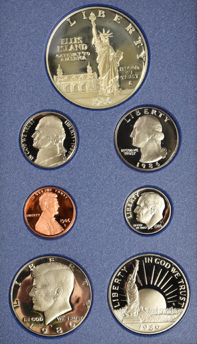 1986 Proof Liberty Prestige Set, Featuring Silver $ (1 of 6)