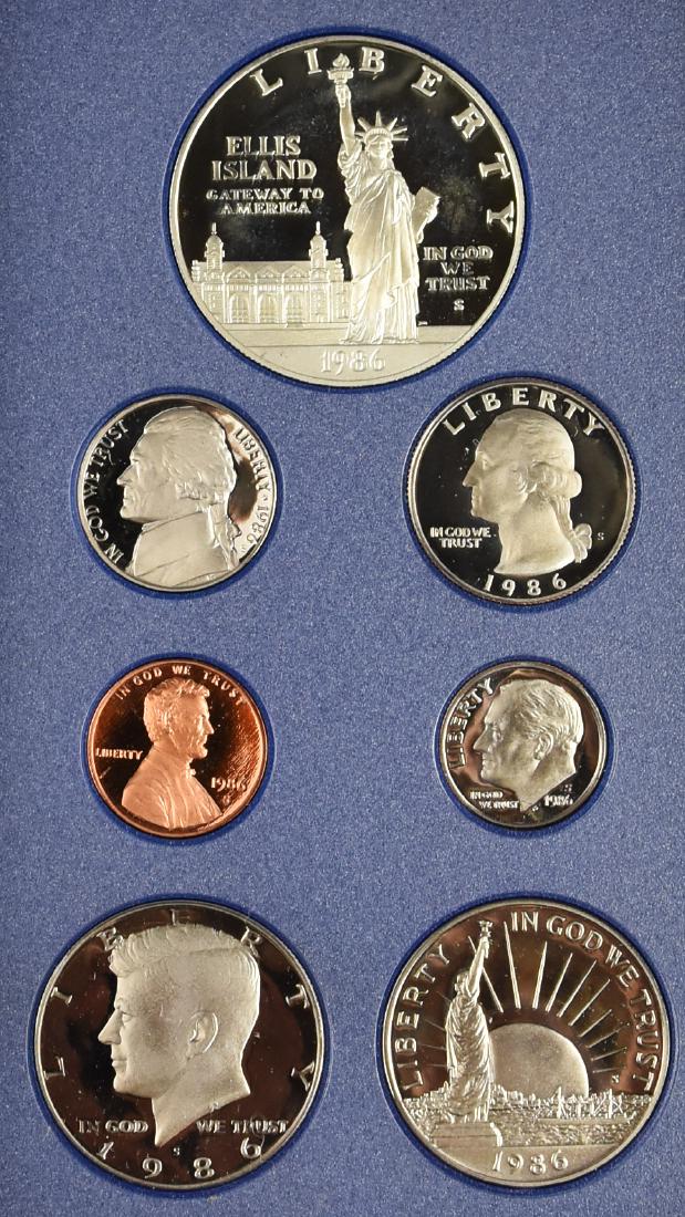 1986 Proof Liberty Prestige Set, Featuring Silver $ (1 of 6)