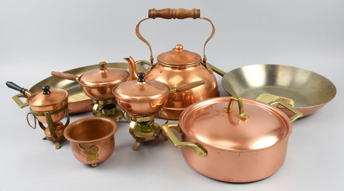 Lot Of Copper Kitchen Items Revere Jul 28 2019 Appraisal