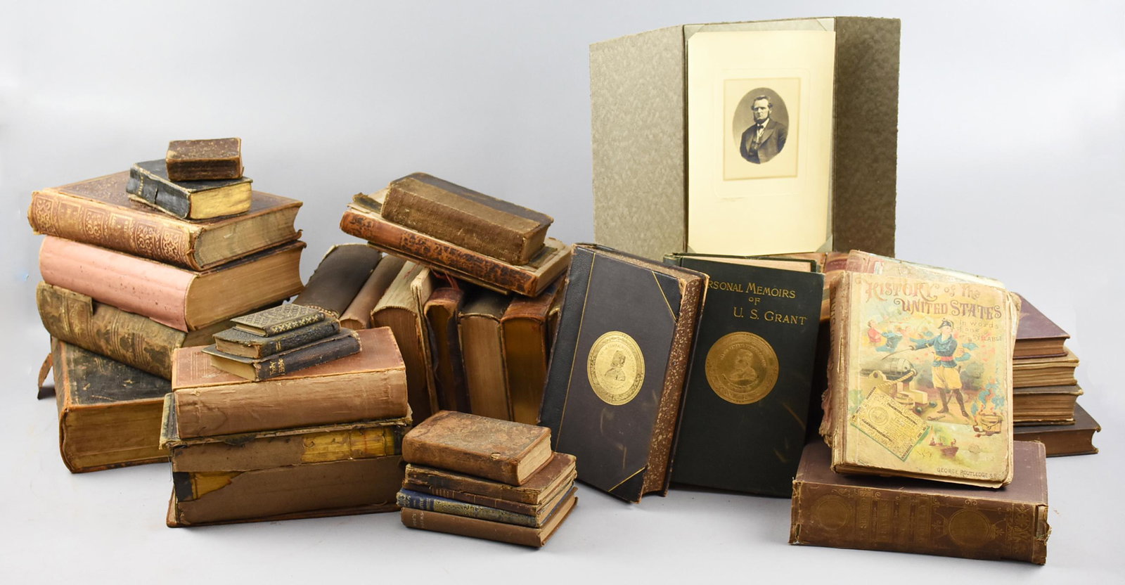 The personal Library of Francis Hamlin: This a library of 43 books once owned by Francis Hamlin, they consist of the following: The Poetical Works of John Milton, 1839 The Complete Works of Edgar Allan Poe Narina: The Story of a Little Prin