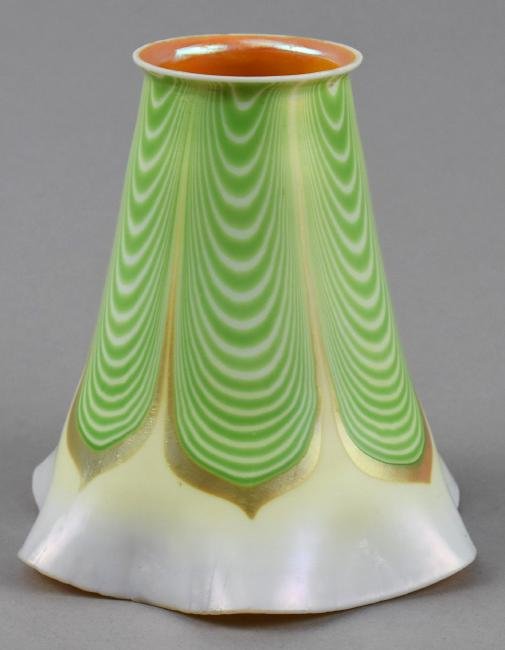 Steuben Pulled Feathered Aurene Shade (1 of 5)