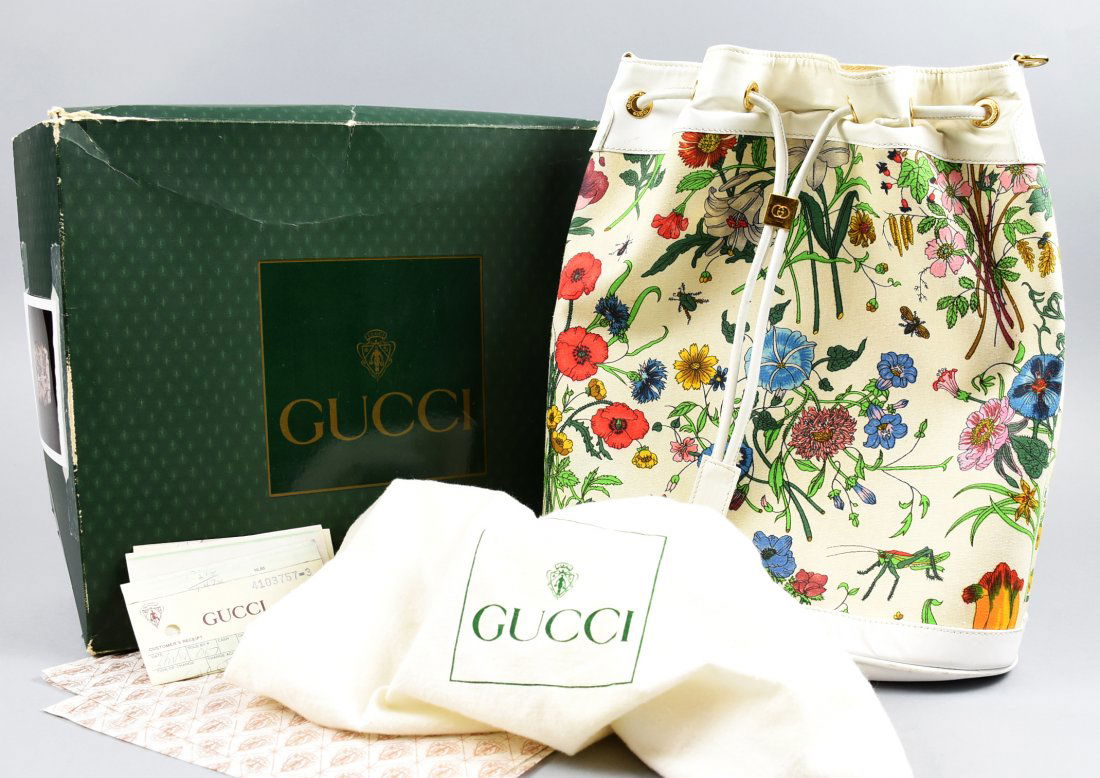 vintage gucci floral bag