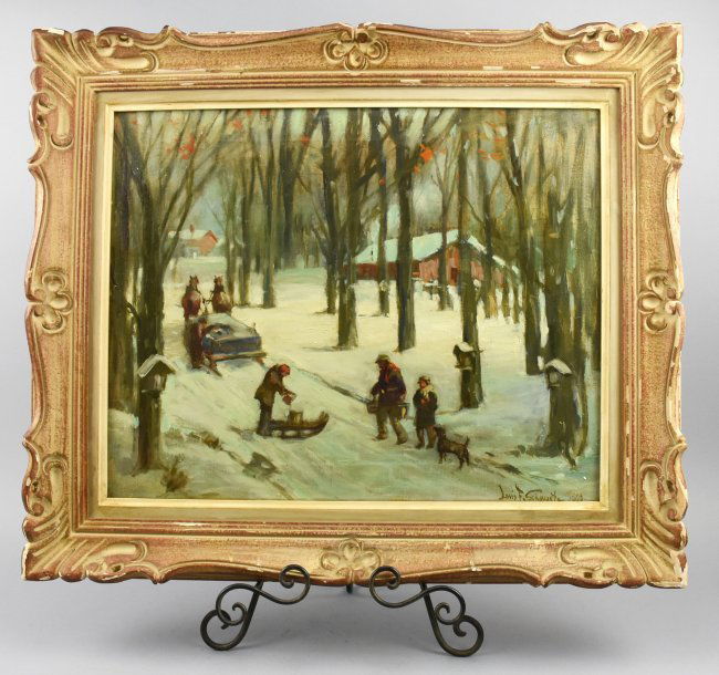 Winter Scene by Davis F. Schwartz 1969 (1 of 6)