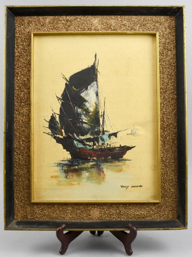 Oil on canvas, signed by Tony Wong HK (1 of 4)