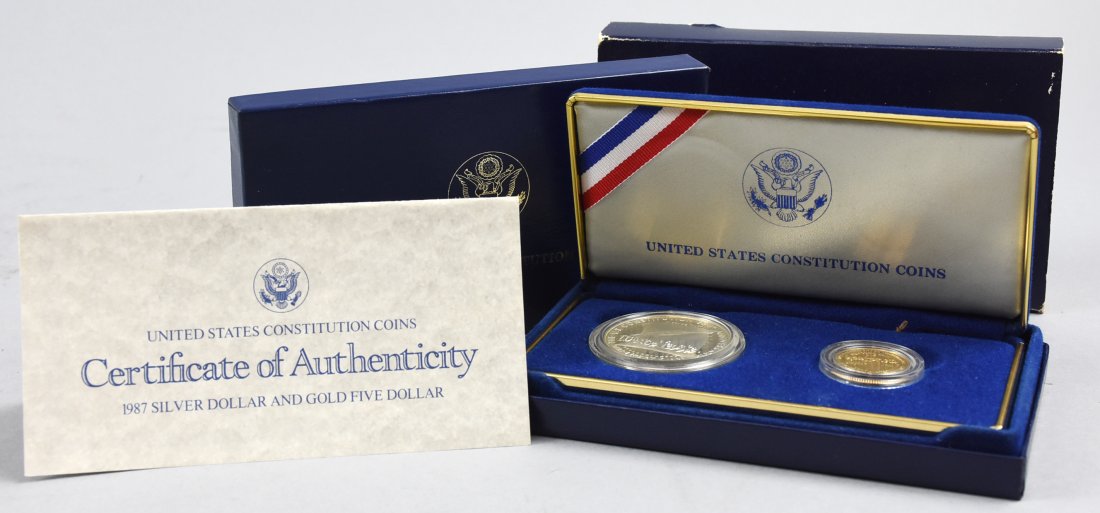 1987 United States Constitution Silver and Gold Proof C (1 of 5)