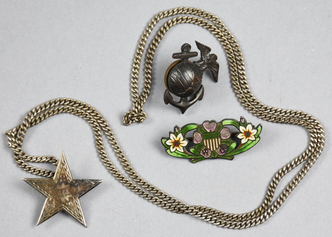 Vintage Sterling Lot, Patriotic WW2 (1 of 3)