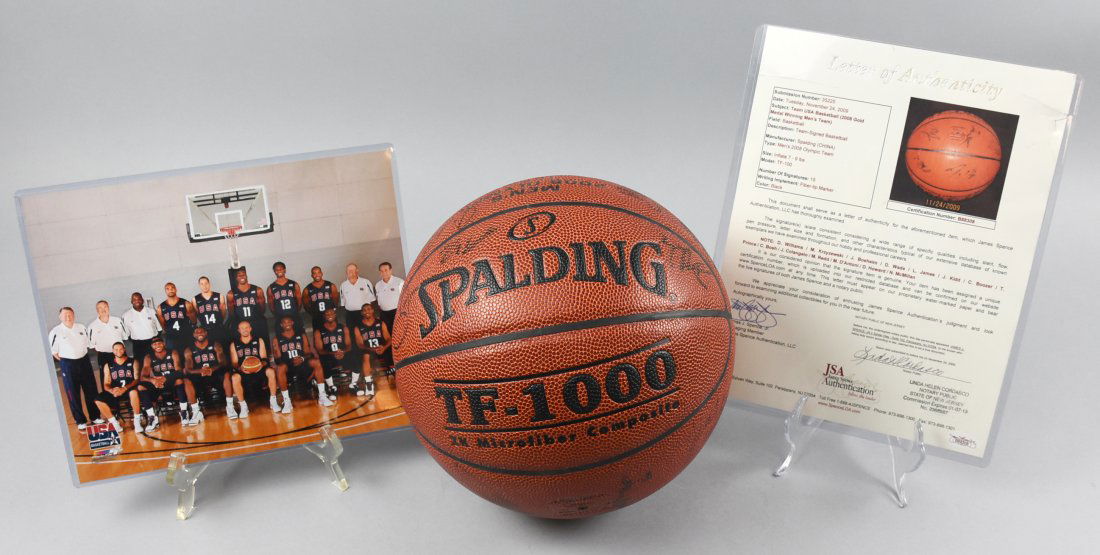 Legendary 08 Team Usa Olympic Sign Basketball Jsa Coa 0272 On Feb 09 Appraisal Estate Sale Specialists Inc In Ca Legendary 08 Team Usa Olympic Sign Basketball Jsa Coa 0272 On Feb 09 Appraisal Estate Sale Specialists Inc In Ca