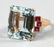 Gorgeous 20ct Aquamarine & Ruby 14K Rose Gold Ring 1940