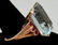 Gorgeous 20ct Aquamarine & Ruby 14K Rose Gold Ring 1940 - 3