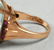 Gorgeous 20ct Aquamarine & Ruby 14K Rose Gold Ring 1940 - 4