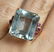 Gorgeous 20ct Aquamarine & Ruby 14K Rose Gold Ring 1940 - 8