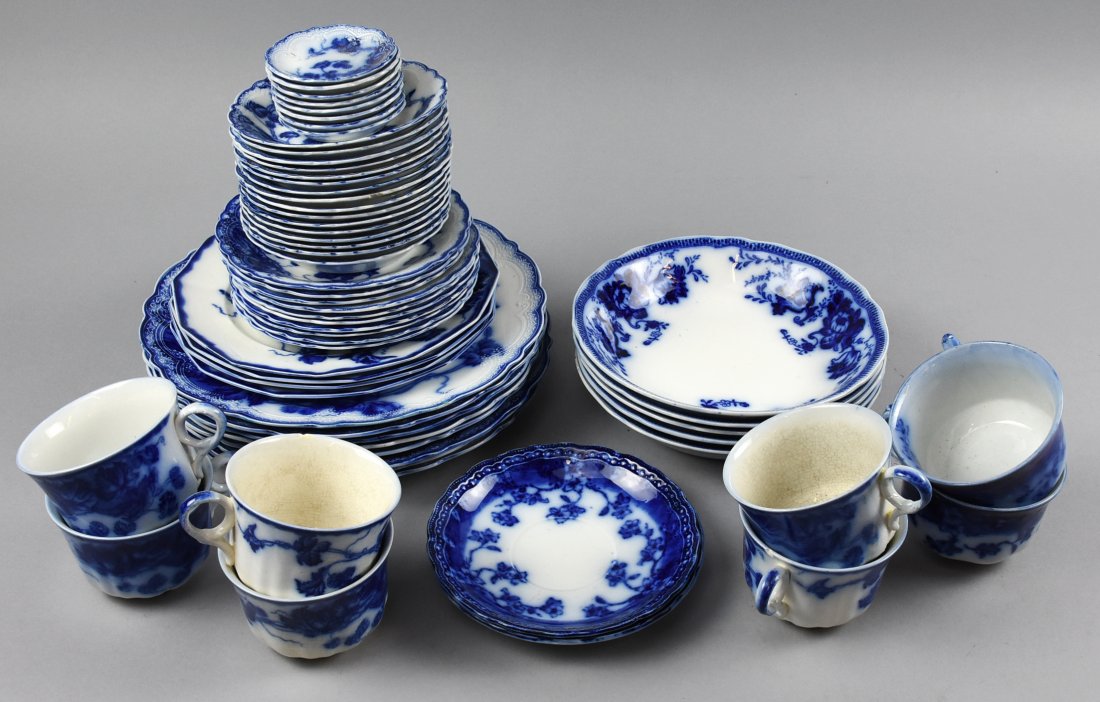 Johnson Bros & Wood & Son Flow Blue Dishes (1 of 9)