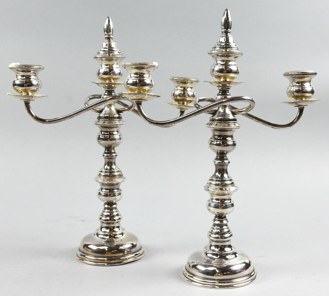 Pair Of Sterling 950 Candelabras in A Fitted Case (1 of 5)