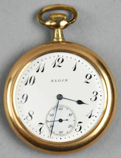 c1935 G.M. Wheeler/Elgin Gold Filled Open Face Pocket (1 of 6)