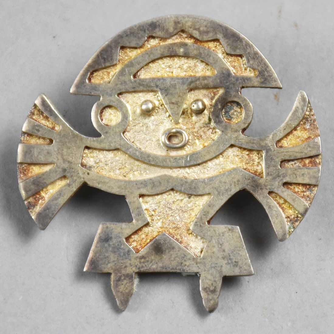 950 Sterling Native American Brooch Antique (1 of 3)