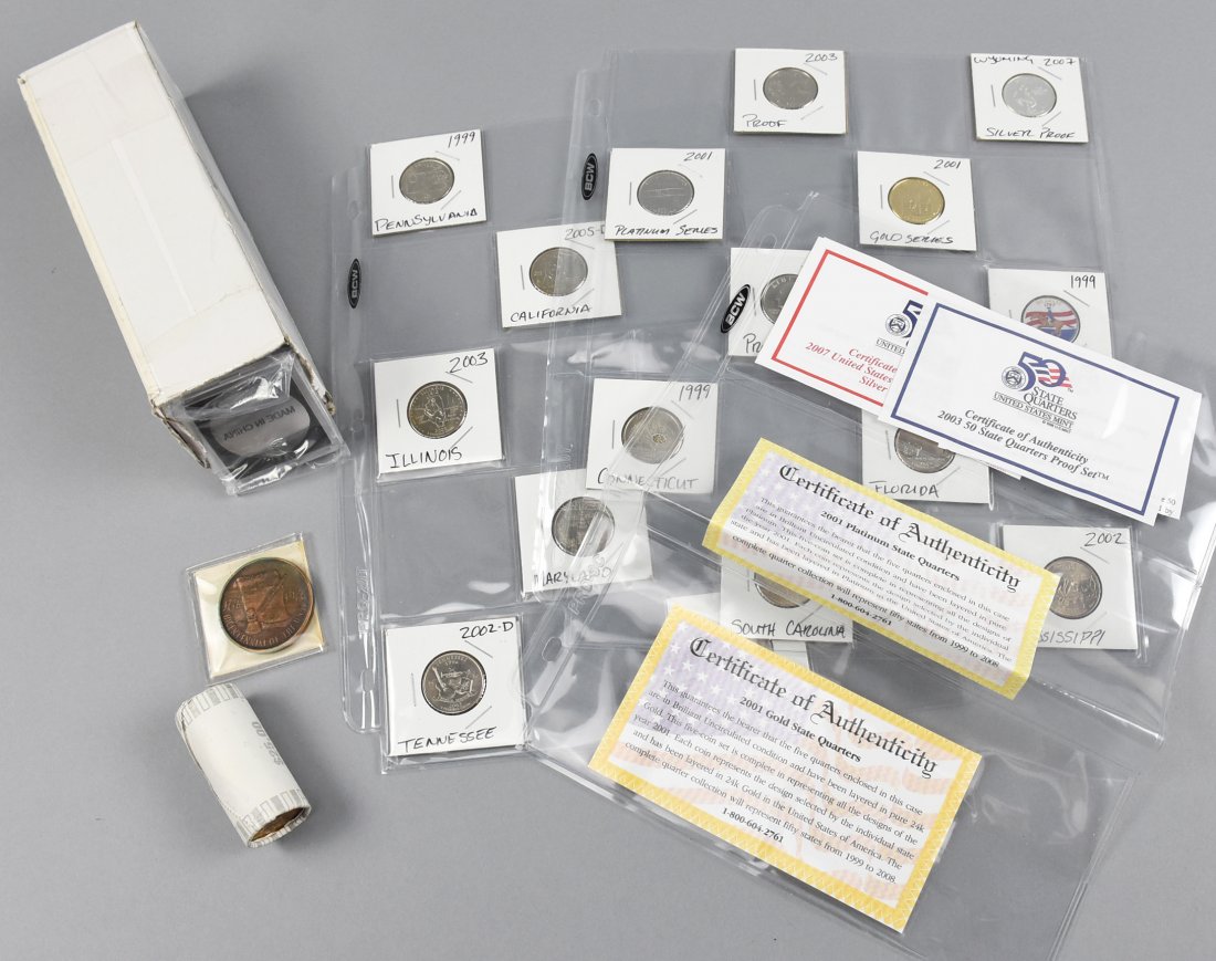 United States Quarters PLUS Rolled Sacajawea Dollars (1 of 6)