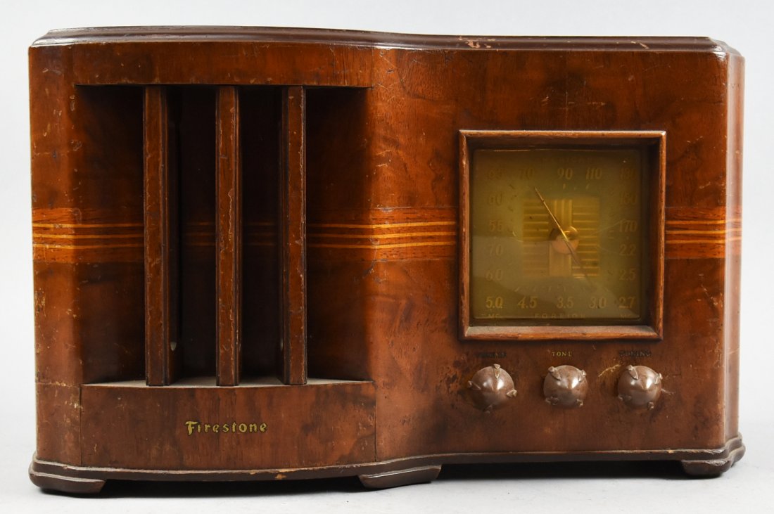 c1940 Firestone Tabletop Tube Radio, Model A-340 (1 of 9)
